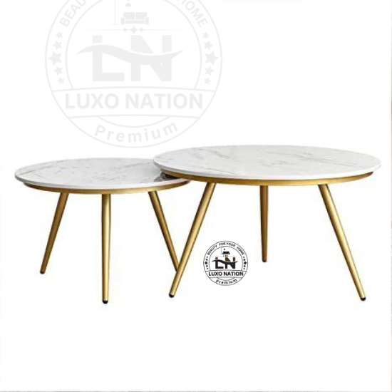 Luxo Nation Nesting Center Table Set of Two – Modern Sleek and Stylish